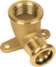 Bonfix Press fittings red copper WATER Wall plate coupling (silicon) 3/4 x 22 -