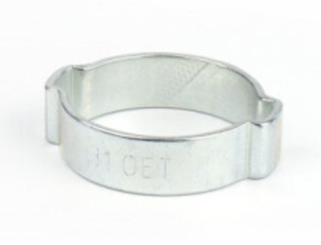 Hose clamp - 2 ear - Stainless steel - Clamp range 19-22mm