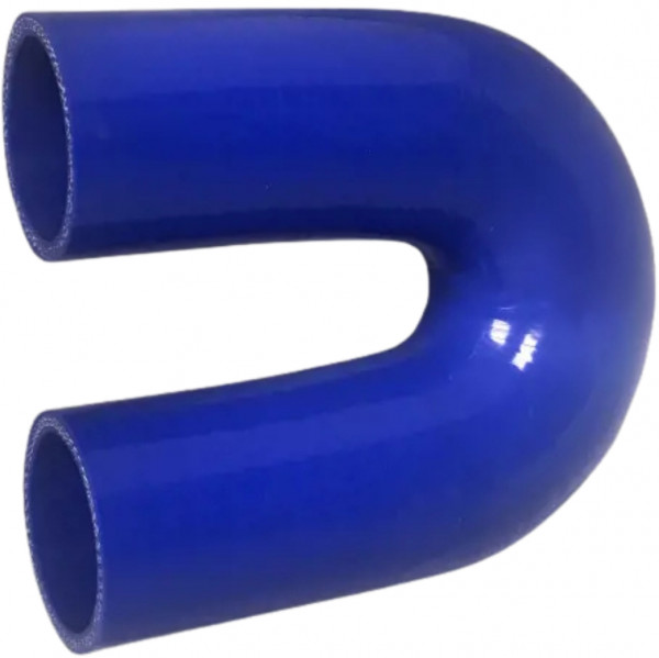 Silicone radiator/cooler hose 180° blue - 32mm