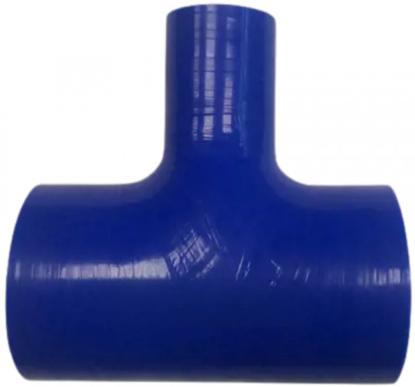 Silicone radiator/cooler hose T-piece blue - 76/25