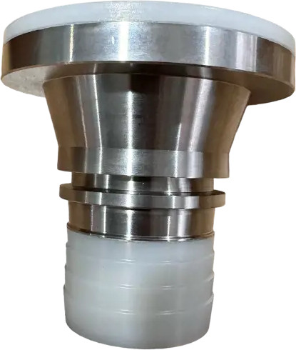 1" Flange hose shank SS - DN25 White
