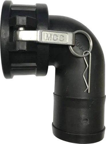 MT Kamlok Typ C PP 3" mit 90° Bogen