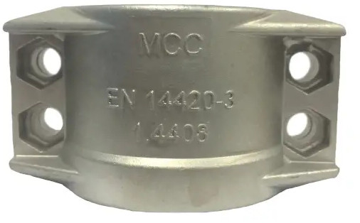 Klemmschalen SS Spannbereich 118-122mm