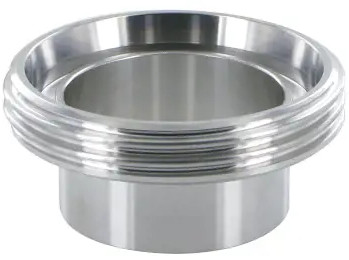 Male DIN coupling butwelding end SS - 100x104mm