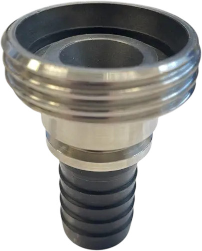 Milk Fittings - Male Thread - Hose connector - SS 316 - PFA - Black - DN25