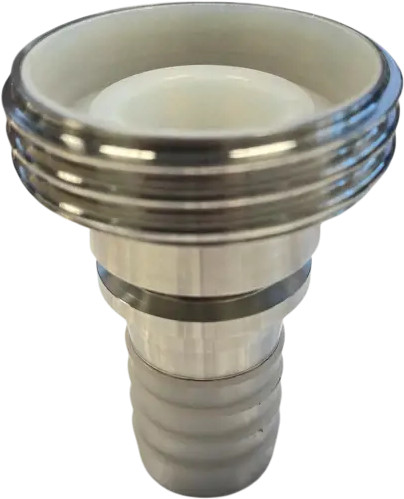 Milk Fittings - Male Thread - Hose connector - SS 316 - PFA - White - DN80