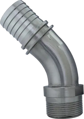 1 1/2" BSPP AG mit 45° Stutzen DN38