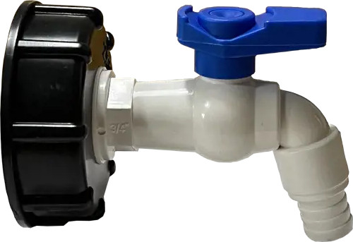 IBC-Innengewinde – mit Hahn – blauer Griff