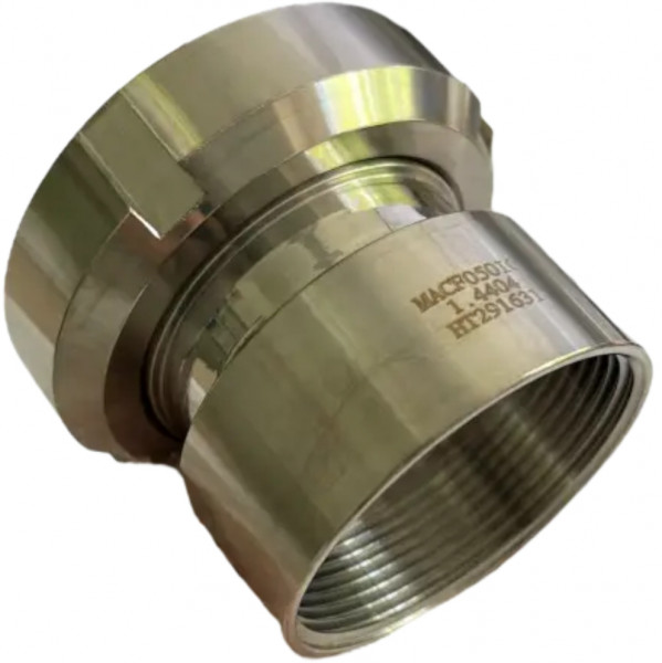 Macon Coupling - Female Coupling - Female x Female Thread - with Assembled Nut