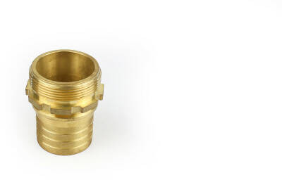 Tank truck coupling hose nozzle - brass - 65mm x 2-1/2” male thread