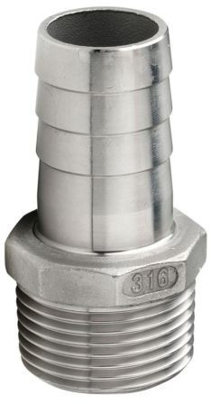 Schlauchanschluss Nr. 40, Edelstahl 3/8" x 8 mm