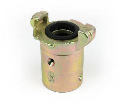 Stahlgrit-Kupplung - Schlauchanschluss f - Verzinkter Stahl - 1 1/2" (38 mm)