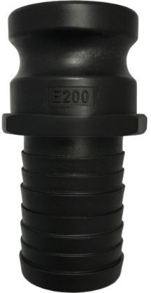 Camlock-Außengewinde mit Schlauchanschluss – Typ E – PP (Polypropylen) – Schlauchanschluss 13 mm – DN 19 – E75