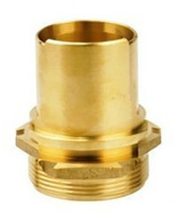 Tank truck coupling hose nozzle - brass - 75mm x 3” male thread