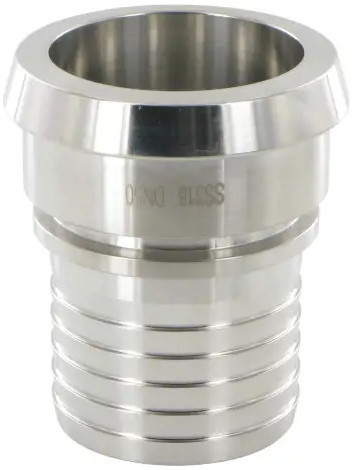 Milk coupling - Dairy coupling - DIN 11851 - Hose point - Stainless steel 316 - DN75