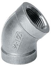 Knee 45gr No.120 stainless steel 1/8” i. x i.