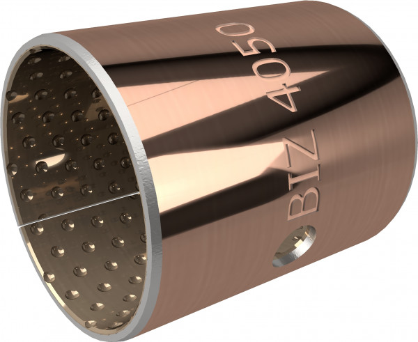 Cylindrical Bushing - Plain Bearing - BIV-MET - Steel/Bronze - 95/100x50 mm