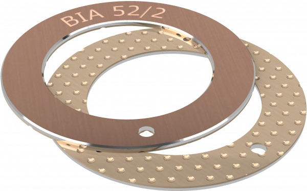 Anlaufscheib - BIV-MET - Stahl/Bronze - 24x42/1.5 mm