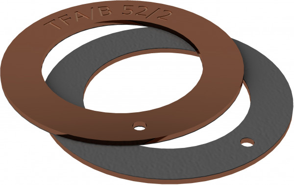 Thrust Washer - TEF-MET/B - Sintered Bronze / PTFE - 140x160/2.5 mm
