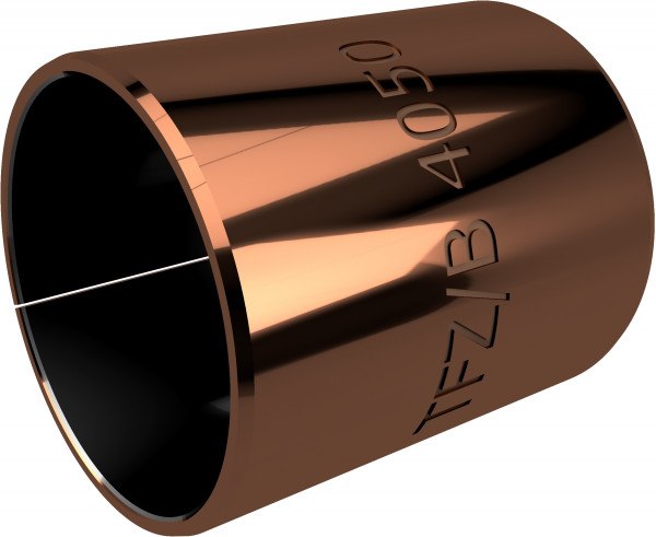 Gleitlager - TEF-MET/B - Sintered Bronze / PTFE - 10/12x10 mm