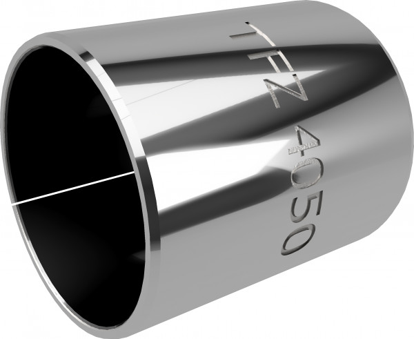 Cylindrical Bushing - Plain Bearing - TEF-MET - Steel / PTFE - 70/75x12 mm
