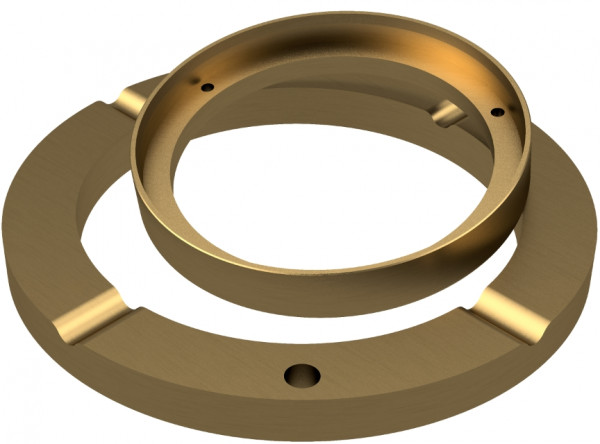 Anlaufscheibe - BRO-MAS - bronze - 155x298/14 mm