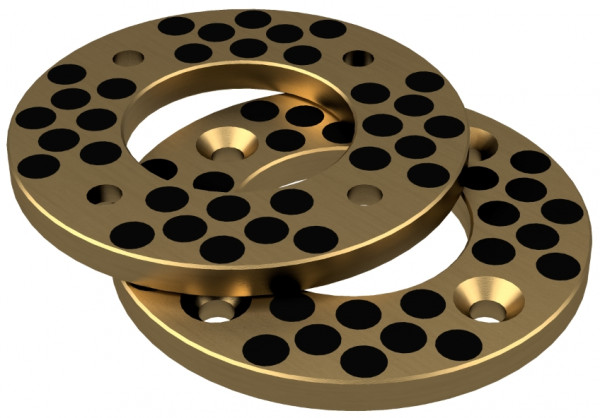 Thrust Washer - LUB-MET - Bronze - PTFE - 48x74/2 mm