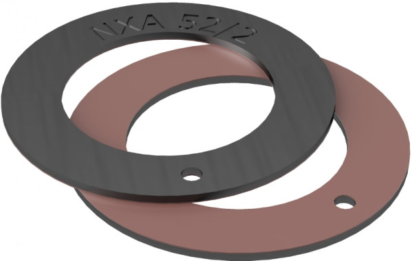 Thrust Washer - NOX-MET - Niro / PTFE - 40x64/1.5 mm