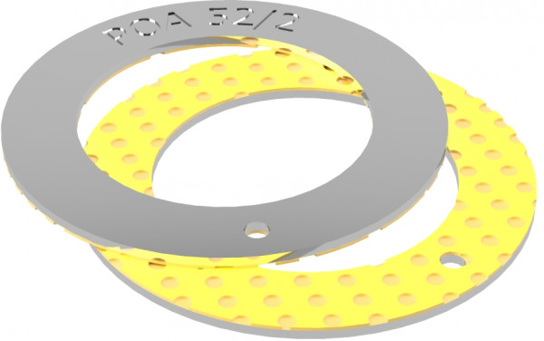 Thrust Washer - POM-MET - Steel / POM - 16x30/1.5 mm