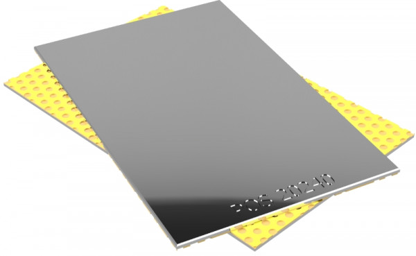 Sliding Plate - POM-MET - Steel / POM - 500x250x1.5 mm