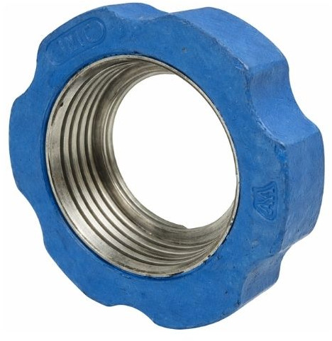 Milk coupling - Dairy coupling - DIN 11851 - Universal union - Rubber protective ring - DN32 - Stainless steel 304