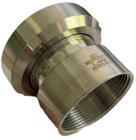 Macon Coupling - Female Coupling - Female x Male Thread - with Assembled Nut