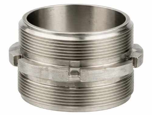 Tank truck coupling double nipple - stainless steel - 1/2