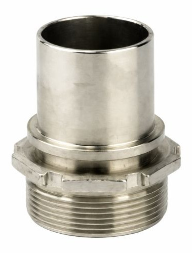 Tank Truck Hose tail - Male thread - Stainless steel - 1/2" (DN13)