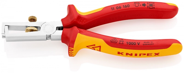 Knipex Abisolierzange + Feder comfort 160 mm VDE