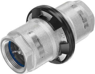 Manntek Marine Sicherheits-Abreißsicherung 3" x 3" BSP Edelstahl Viton/PTFE - Bruchlast 33 kN