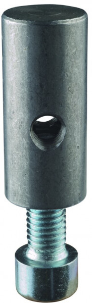 Stahlzapfen für Rundrohre - mit Schraube und Federring Art.-Nr. ZAPFEN.20x45