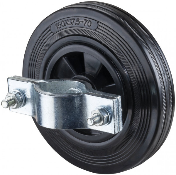 Construction fence wheel