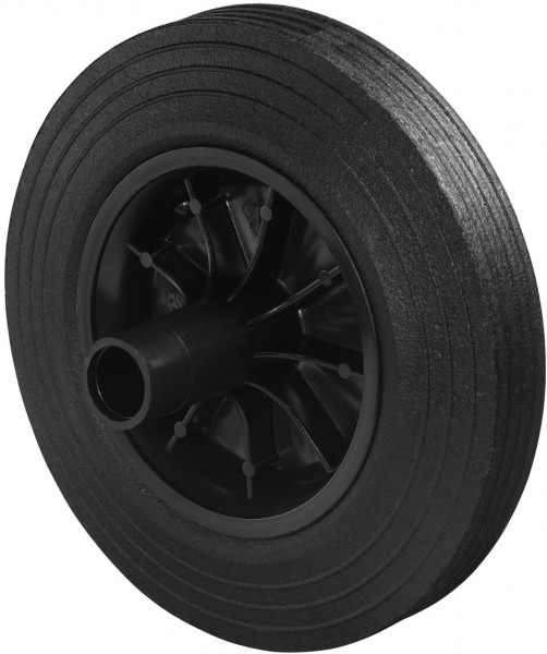 Nose wheel for waste containers