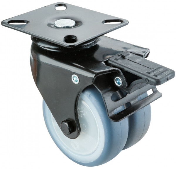 Double equipment castors Art.-Nr. B820.A85.075.05