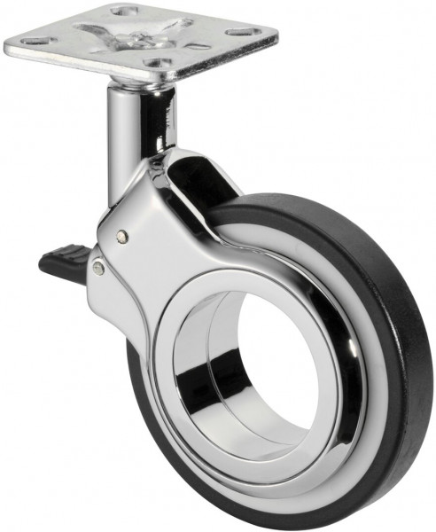 Design swivel castor with brake Art.-Nr. F381.075