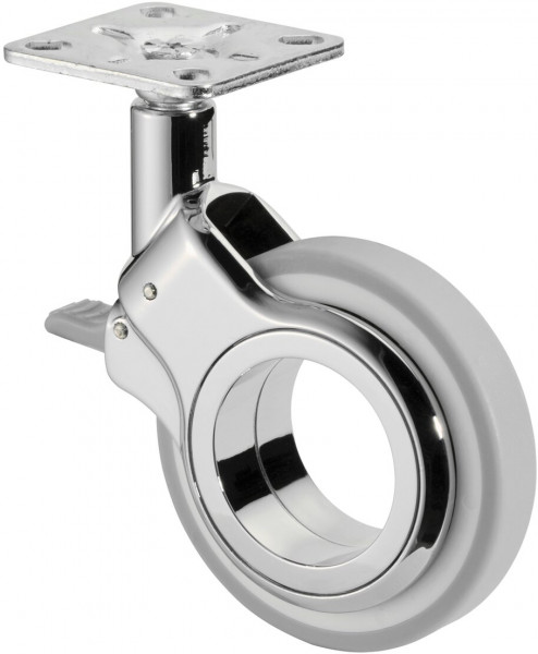 Design swivel castor with brake Art.-Nr. F383.075