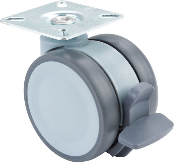 Kunststoff-Doppelrolle mit Bremse Art.-Nr. F401.075