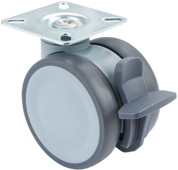 Kunststoff-Doppelrolle mit Bremse Art.-Nr. F411.075