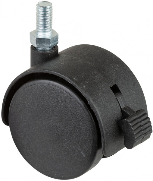 Plastic twin wheel with brake Art.-Nr. F85.050.G08