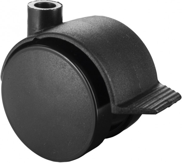 Plastic twin wheel with brake for furniture plate Art.-Nr. F87.050