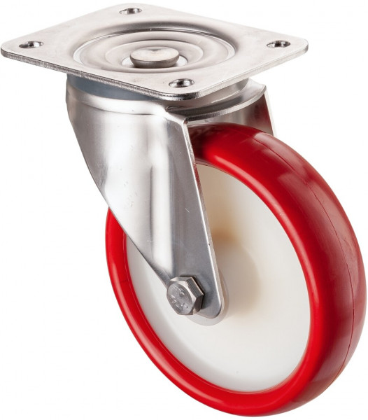 Stainless steel transport castor Art.-Nr. H100.B26.160