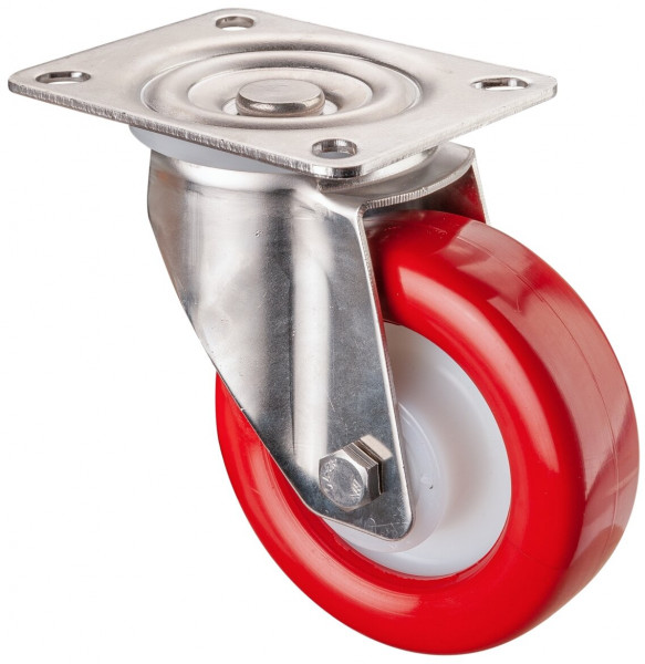 Stainless steel transport castor Art.-Nr. H100.B28.100