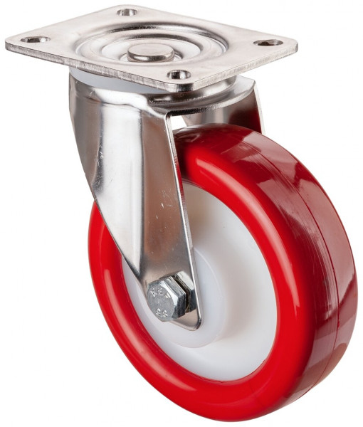 Stainless steel transport castor Art.-Nr. H100.B28.126