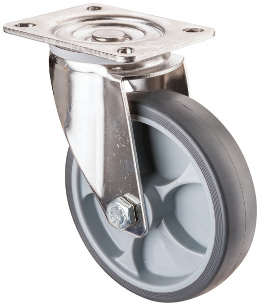 Stainless steel transport castor Art.-Nr. H100.B43.127